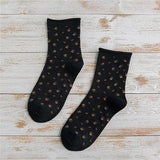 Women,Cotton,Floral,Middle,Socks,Fashion,Causal,Short,Socks