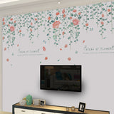 Miico,XC9042,Flower,Flower,Sticker,Living,Bedroom,Decoration,Sticker,Stickers