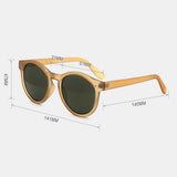 Women,Casual,Brief,Frame,Round,Shape,Protection,Sunglasses