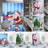 Christmas,Santa,Claus,Toilet,Cover,Curtain