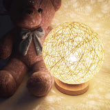 Rattan,Night,Light,Table,Bedside,Bedroom,Decor,Valentine