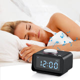 Loskii,Digital,Snooze,Radio,Charging,Ports,Alarm,Clock