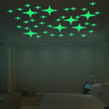 Honana,22PCS,Fluorescent,Blinking,Stars,Sticker,Bedroom,Decor