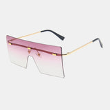 Women,Frameless,Square,Shape,Fashion,Personality,Protection,Sunglasses