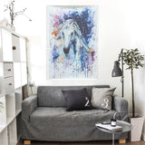 Watercolour,Fairy,Horse,Picture,Canvas,Unframed,Paintings,Abstract,Decor