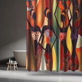 Waterproof,Custom,Distinctive,Cartoon,African,Woman,Bathroom,Shower,Curtains,Decor,60''x72''