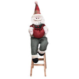 Christmas,Decorations,Santa,Claus,Climbing,Ladder,Ornament,Decoration,Holiday