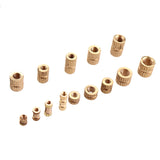 Suleve,MXBN5,400Pcs,Knurled,Brass,Round,Female,Thread,Knurled,Round,Insert,Embedment,Assortment