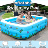 Intime,110CM,130CM,150CM,180CM,210CM,Inflatable,Swimming,Thicken,Square,Adult,Water,Outdoor,Bathub,Family