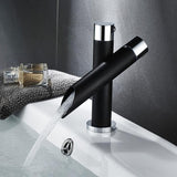 Modern,Unique,Bathroom,Basin,Faucet,Single,Handle,Kitchen,Mixer,Waterfall,Faucet,Black