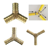 Solid,Brass,Connector,Joiner,Barbed,Splitter