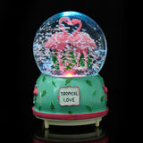 Creative,Crystal,Flamingo,Musical,Globe,Music,Valentine's,Birthday