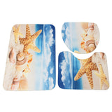 45x75cm,Bathroom,Beach,Starfish,Shell,Pattern,Toilet,Cover,Pedestal