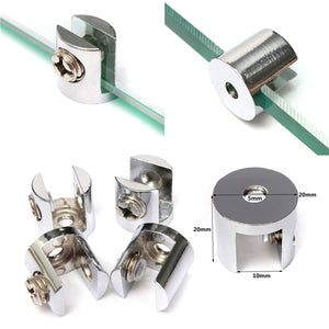 Alloy,Small,Glass,Shelf,Strong,Support,Clamps,Brackets