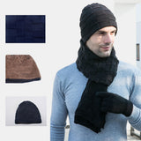 Solid,Color,Fashion,Casual,Beanie,Scarf,Gloves