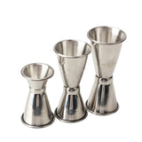 Stainless,Steel,Cocktail,Shaker,Jigger,Single,Double,Drink,Mixer,Pourers,Measurer,Tools