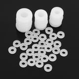 Suleve,MXNW2,100pcs,White,Nylon,Washer,Gasket,Thickness