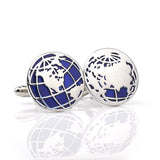 Unisex,Smart,Round,Globe,Cufflinks