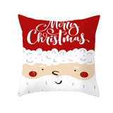 Merry,Christmas,Pillow,Polyester,Pillow,Cover,Santa,Claus,Pattern,Decorative,Cushion,Cover