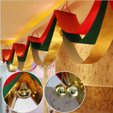 Christmas,Decorations,Ribbons,Festival,Ceiling,Decoration,Banner,Balls,Bells