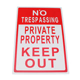 20cmx30cm,Aluminum,Trespassing,Private,Property,Warning