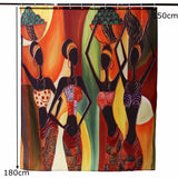 Waterproof,Custom,Distinctive,Cartoon,African,Woman,Bathroom,Shower,Curtains,Decor,60''x72''