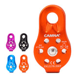 CAMNAL,Aluminum,Alloy,Climbing,Fixed,Single,Pulley,Rescue,Aloft,Rappelling,Equipment