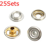 25Sets,Stainless,Steel,Fastener,Press,Button,Marine,100Pcs