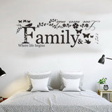 Family,Quote,Sticker,Removable,Vinyl,Decal,Decor