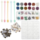 45pcs,Jewelry,Mould,Handmade,Crystal,Mould,Resin,Silicone