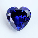 Royal,Tanzanite,Sapphire,10x10mm,6.46ct,Heart,Faceted,Loose,Gemstone,Decorations