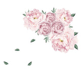 Adhesive,Watercolor,Peony,Decal,Floral,Paper,Decration