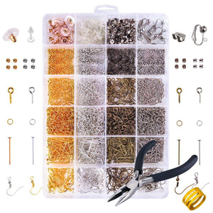 Grids,Jewelry,Making,Starter,Earring,Hooks,Pliers,Craft,Supply