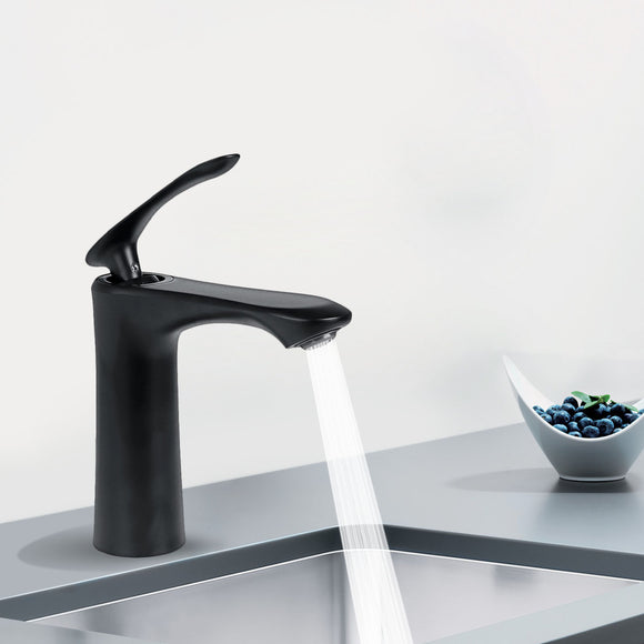 Matte,Black,Bathroom,Faucet,Basin,Mixer,Single,Handle