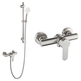 Stainless,Steel,Adjustable,Shower,Slider,Riser,System