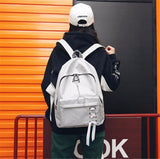 Outdoor,Travel,Backpack,Waterproof,Nylon,School,Rucksack,Girls,Women,Headphone