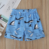 Boy's,Shark,Cartoon,Print,Pants,Casual,Clothing