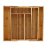 Bamboo,Expandable,Wooden,Cutlery,Holder,Retractable,Drawer,Organizer,Kitchen,Storage,Container