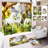 Bathroom,Toilet,Cover,Pedestal,Shower,Curtain