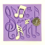 Musical,Notes,Fondant,Silicone,Chocolate,Baking,Decorating