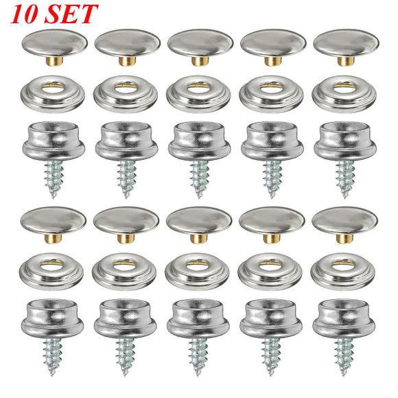 10Set,Fastener,Screws,Marine,Canvas,Cover