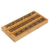 Bamboo,Incense,Burner,Drawer,Magnet,Incense,Hollow,Carving,Cover,Burner,Censer,Holder