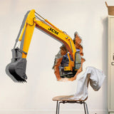 Excavator,Decals,Removable,Excavating,Machine,Stickers,Decor