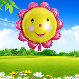 Aluminum,Sunflower,Balloon,Smiling,Balloons,Birthday,Party,Decoration